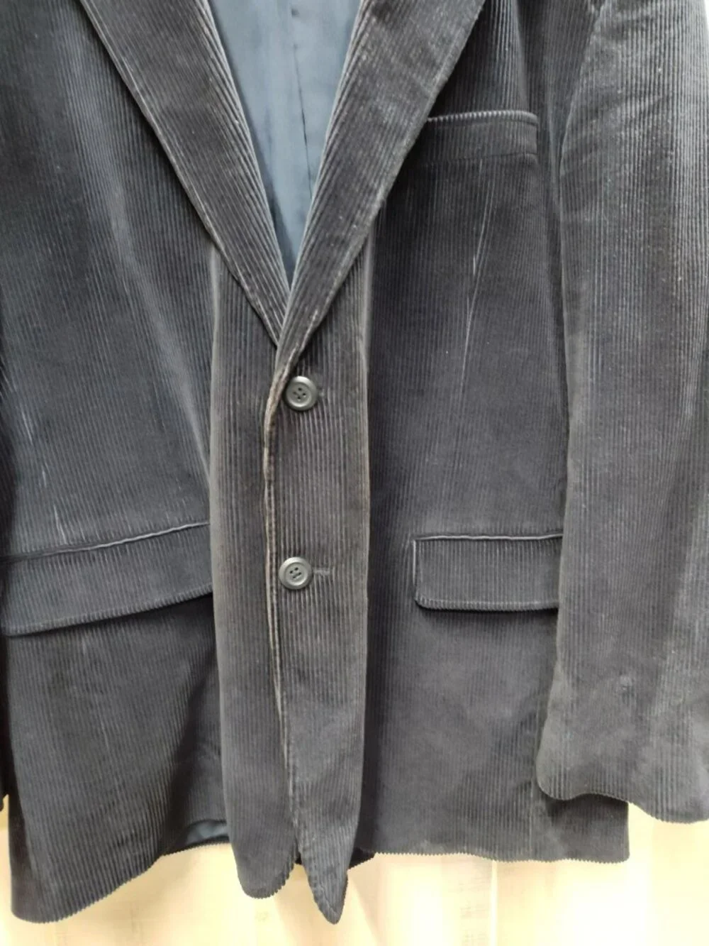 Stafford black corduroy